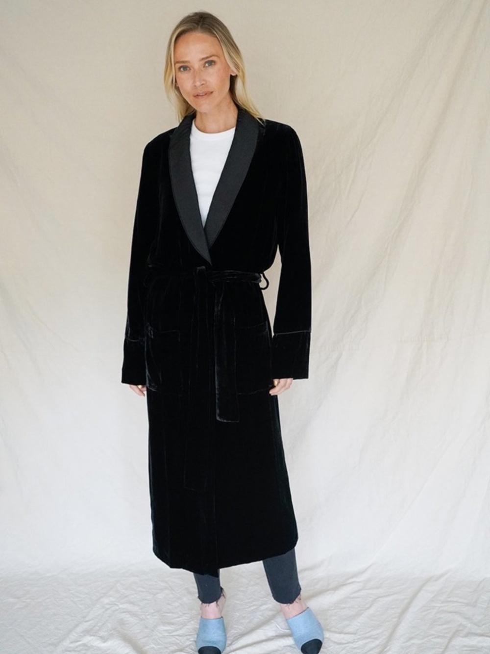 NWOT Veronica Beard Velvet House Coat, Size XS